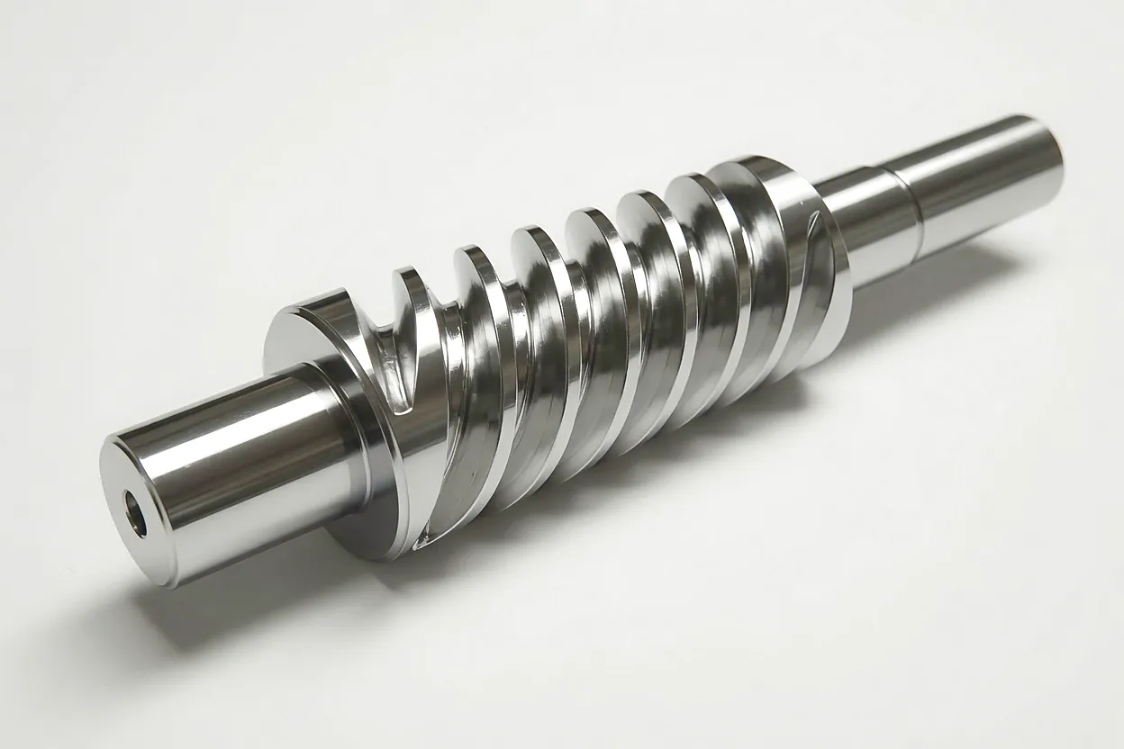 Custom worm shaft assembly ready for dispatch