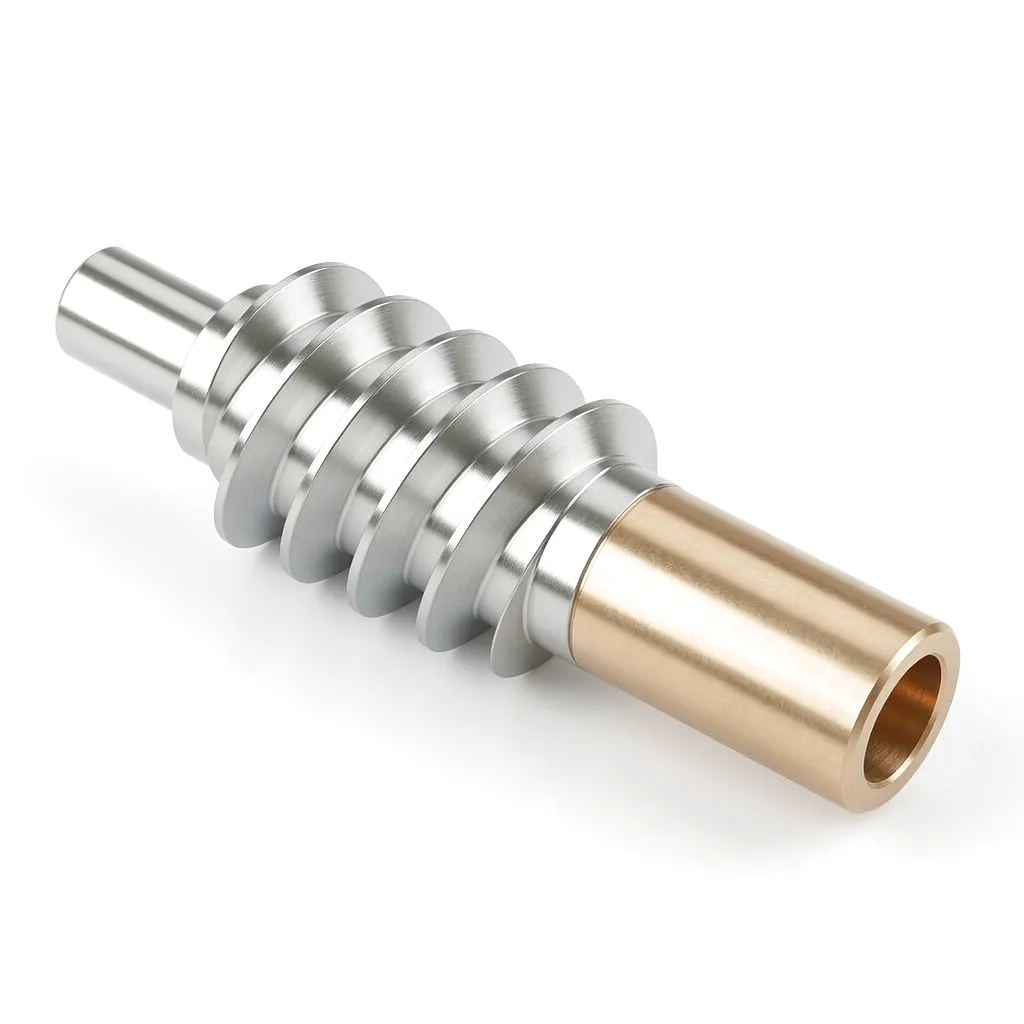 Cylindrical Worm Wheel gear teeth detail