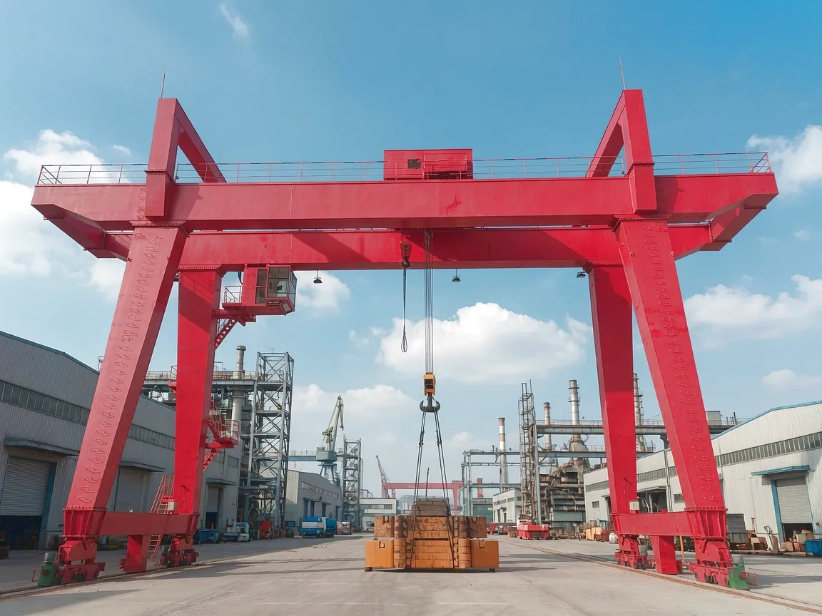 Worm gear shaft crane application